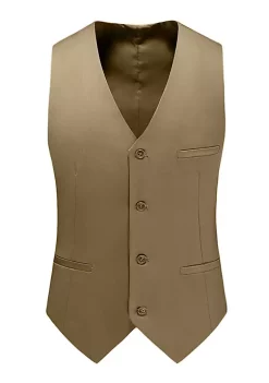 Outlet 😀 Lars Amadeus Men's Formal Vest Slim Fit V Neck Business 👗 Dress Suit Waistcoat with 3 Pockets 😀 -Cheap Lars Amadeus Shop Belk 2135