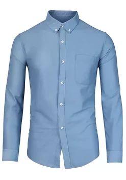 Hot Sale 👍 Lars Amadeus Men's Classic Regular Fit Long Sleeve Solid Color Point Collar Pockets Button Down Corduroy 👚 Shirts 🔥 -Cheap Lars Amadeus Shop Belk 2178