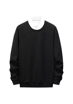 Discount 😍 Lars Amadeus Men's Sweatshirt Crewneck Classic Regular Fit Long Sleeves Solid Basic Pullover 🛒 -Cheap Lars Amadeus Shop Belk 2209