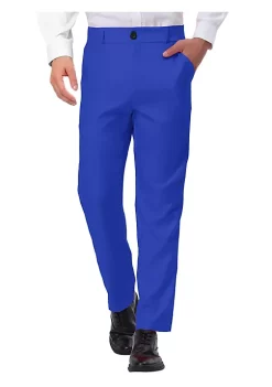 Deals 👍 Lars Amadeus Men's Formal Flat Front Straight Fit Solid Color Prom 👗 Dress Pants 🎉 -Cheap Lars Amadeus Shop Belk 2215
