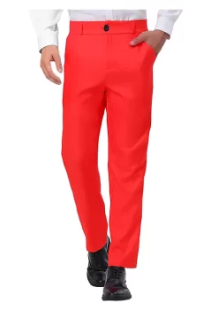Deals 👍 Lars Amadeus Men's Formal Flat Front Straight Fit Solid Color Prom 👗 Dress Pants 🎉 -Cheap Lars Amadeus Shop Belk 2220