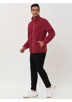 Brand new 🎉 Lars Amadeus Men's Winter Solid Color Long Sleeved Full-Zip Fleece Jacket ❤️ -Cheap Lars Amadeus Shop Belk 2226