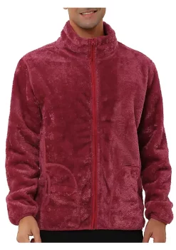 Brand new 🎉 Lars Amadeus Men's Winter Solid Color Long Sleeved Full-Zip Fleece Jacket ❤️ -Cheap Lars Amadeus Shop Belk 2228