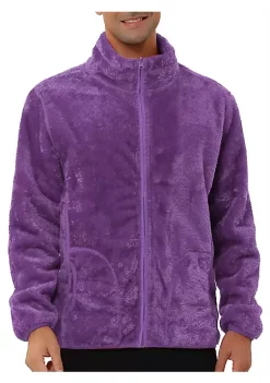 Brand new 🎉 Lars Amadeus Men's Winter Solid Color Long Sleeved Full-Zip Fleece Jacket ❤️ -Cheap Lars Amadeus Shop Belk 2229