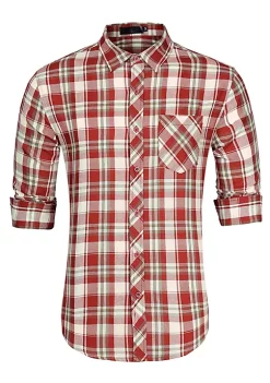 Cheap 👍 Lars Amadeus Men's Plaid 👚 Shirts Long Sleeves Button Down Western Casual Checked 👚 Shirt ✨ -Cheap Lars Amadeus Shop Belk 2241