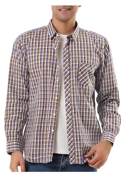 Cheap 👍 Lars Amadeus Men's Plaid 👚 Shirts Long Sleeves Button Down Western Casual Checked 👚 Shirt ✨ -Cheap Lars Amadeus Shop Belk 2243