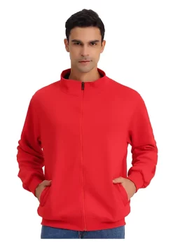 Flash Sale 💯 Lars Amadeus Men's Stand Collar Jacket Zip Up Long Sleeves Solid Color Sweatshirt 💯 -Cheap Lars Amadeus Shop Belk 2270