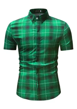 Best reviews of 🔥 Lars Amadeus Men's Classic Plaid 👗 Dress 👕 Shirt Short Sleeve Regular Fit Casual Button Down Checked 👕 Shirts 🎉 -Cheap Lars Amadeus Shop Belk 2286
