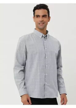 Cheapest 🎁 Lars Amadeus Men's Plaid Flannel 👕 Shirt Brushed Casual Long Sleeve Button Down Check 👕 Shirt 🌟 -Cheap Lars Amadeus Shop Belk 2344