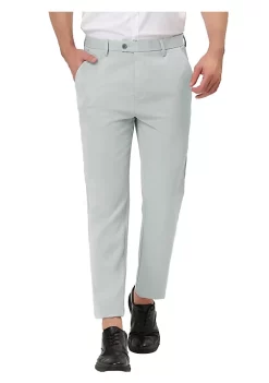 Best deal ✨ Lars Amadeus Men's Business Trousers Solid Color Flat Front 👗 Dress Pants 💯 -Cheap Lars Amadeus Shop Belk 2424