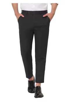 Best deal ✨ Lars Amadeus Men's Business Trousers Solid Color Flat Front 👗 Dress Pants 💯 -Cheap Lars Amadeus Shop Belk 2425