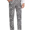 Budget 🧨 Lars Amadeus Men's Animal Printed Pants Flat Front Party Prom 👗 Dress Pants 🌟