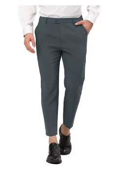 Top 10 🔥 Lars Amadeus Men's Formal Pants Flat Front Skinny Office Prom Cropped 👗 Dress Pants 💯 -Cheap Lars Amadeus Shop Belk 2486