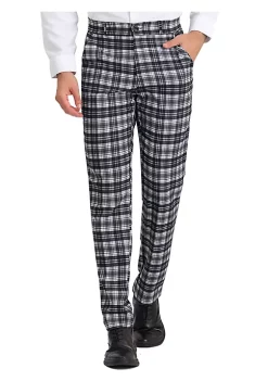 Discount ✨ Lars Amadeus Men's 👗 Dress Plaid Pants Regular Fit Flat Front Checked Business Suit Pants 🎁 16 Discount ✨ Lars Amadeus Men's 👗 Dress Plaid Pants Regular Fit Flat Front Checked Business Suit Pants 🎁 -Cheap Lars Amadeus Shop Belk 2493
