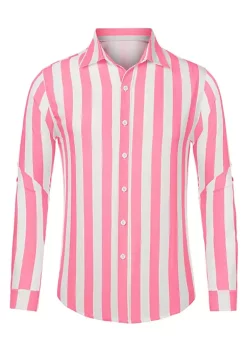 Cheap ❤️ Lars Amadeus Men's Casual Striped 👕 Shirts Long Sleeves Button Down Classic Fit 👗 Dress 👕 Shirts ✨