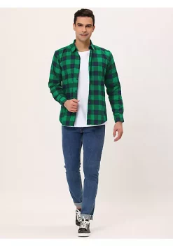 Hot Sale 🎉 Lars Amadeus Men's Plaid 👚 Shirt Casual Long Sleeve Button Down Checked 👗 Dress 👚 Shirts 🌟 -Cheap Lars Amadeus Shop Belk 2520