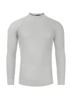 Brand new ⭐ Lars Amadeus Men's Round Neck Sweater Long Sleeves Raglan Knit Jumper Pullovers 👏 -Cheap Lars Amadeus Shop Belk 2557