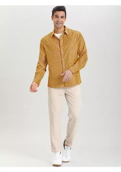 Cheapest 😍 Lars Amadeus Men's Floral 👗 Dress 👚 Shirts Long Sleeve Casual Button Down 👚 Shirts 👍 -Cheap Lars Amadeus Shop Belk 2566