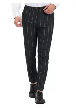 Discount 🛒 Lars Amadeus Men's Striped 👗 Dress Pants Slim Fit Prom Wedding Formal Trousers ⌛ -Cheap Lars Amadeus Shop Belk 2588