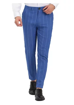 Discount 🛒 Lars Amadeus Men's Striped 👗 Dress Pants Slim Fit Prom Wedding Formal Trousers ⌛ -Cheap Lars Amadeus Shop Belk 2589