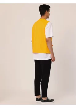 Best Sale ⌛ Lars Amadeus Men's Cargo Vest Lightweight Outdoor Safari Travel Fishing Vests with Multi-pockets ✔️ -Cheap Lars Amadeus Shop Belk 2672