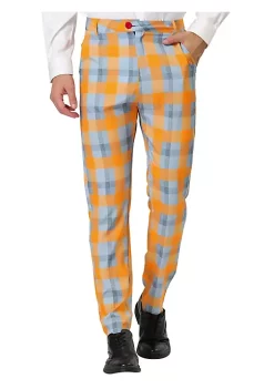 Top 10 ❤️ Lars Amadeus Men's 👗 Dress Plaid Pants Regular Fit Business Pencil Checked Trousers 🎁 -Cheap Lars Amadeus Shop Belk 2754