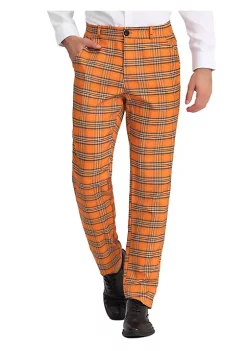 Discount 👏 Lars Amadeus Men's Plaid 👗 Dress Pants Regular Fit Formal Business Checked Trousers 👍 -Cheap Lars Amadeus Shop Belk 2770