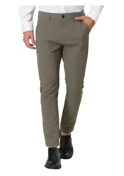 New 😉 Lars Amadeus Men's Plaid 👗 Dress Pants Classic Checked Slim Fit Formal Trousers 👍 -Cheap Lars Amadeus Shop Belk 2793