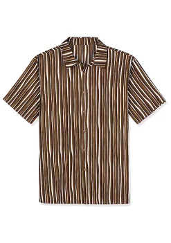 Deals 🌟 Lars Amadeus Men's ☀️ Summer Striped 👕 Shirts Short Sleeves Button Down Beach Color Block 👕 Shirt 😀 -Cheap Lars Amadeus Shop Belk 2903