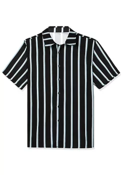 Deals 🌟 Lars Amadeus Men's ☀️ Summer Striped 👕 Shirts Short Sleeves Button Down Beach Color Block 👕 Shirt 😀 -Cheap Lars Amadeus Shop Belk 2913