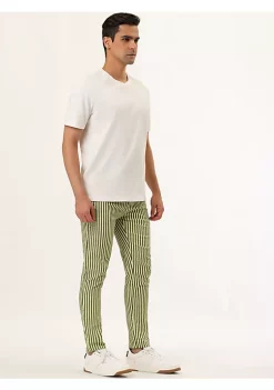 New ⌛ Lars Amadeus Men's Business Striped Pants Drawstring Slim Fit 👗 Dress Trousers 🎉 -Cheap Lars Amadeus Shop Belk 2930