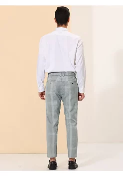 Brand new 🥰 Lars Amadeus Men's Business Plaid Printed Slim Fit Flat Front Checked 👗 Dress Pants ✨ -Cheap Lars Amadeus Shop Belk 2958