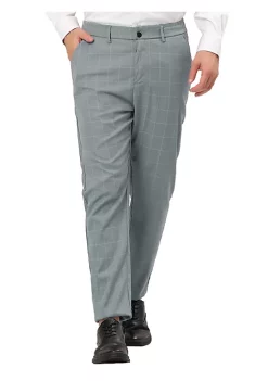 Brand new 🥰 Lars Amadeus Men's Business Plaid Printed Slim Fit Flat Front Checked 👗 Dress Pants ✨ -Cheap Lars Amadeus Shop Belk 2963