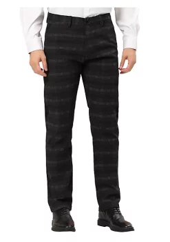 Brand new 🥰 Lars Amadeus Men's Business Plaid Printed Slim Fit Flat Front Checked 👗 Dress Pants ✨ -Cheap Lars Amadeus Shop Belk 2965