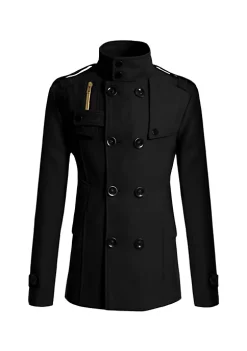 Cheapest 👍 Lars Amadeus Men's Winter Trench 🧥 Coat Stand Collar Double Breasted Notch Lapel Pea 🧥 Coats 🌟 15 Cheapest 👍 Lars Amadeus Men's Winter Trench 🧥 Coat Stand Collar Double Breasted Notch Lapel Pea 🧥 Coats 🌟 -Cheap Lars Amadeus Shop Belk 298