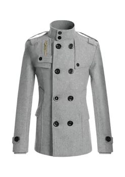 Cheapest 👍 Lars Amadeus Men's Winter Trench 🧥 Coat Stand Collar Double Breasted Notch Lapel Pea 🧥 Coats 🌟 16 Cheapest 👍 Lars Amadeus Men's Winter Trench 🧥 Coat Stand Collar Double Breasted Notch Lapel Pea 🧥 Coats 🌟 -Cheap Lars Amadeus Shop Belk 299