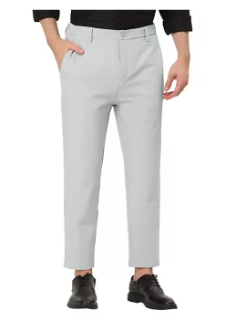 Best reviews of 🛒 Lars Amadeus Men's 👗 Dress Pants Solid Color Flat Front Slim Fit Business Cropped Pants 🤩 -Cheap Lars Amadeus Shop Belk 3028