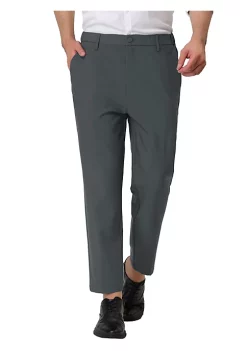 Best reviews of 🛒 Lars Amadeus Men's 👗 Dress Pants Solid Color Flat Front Slim Fit Business Cropped Pants 🤩 -Cheap Lars Amadeus Shop Belk 3029
