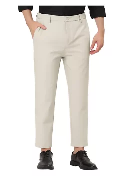 Best reviews of 🛒 Lars Amadeus Men's 👗 Dress Pants Solid Color Flat Front Slim Fit Business Cropped Pants 🤩 -Cheap Lars Amadeus Shop Belk 3030