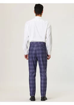 Best reviews of 🥰 Lars Amadeus Men's Plaid 👗 Dress Pants Slim Fit Classic Checked Business Trousers ✨ -Cheap Lars Amadeus Shop Belk 3071