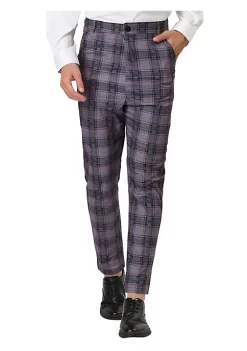 Best reviews of 🥰 Lars Amadeus Men's Plaid 👗 Dress Pants Slim Fit Classic Checked Business Trousers ✨ -Cheap Lars Amadeus Shop Belk 3073