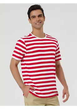 Buy 🔥 Lars Amadeus Men's Striped 👕 Shirt Crewneck Short Sleeve ☀️ Summer Tee 👕 Shirts 🤩 -Cheap Lars Amadeus Shop Belk 3087