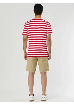 Buy 🔥 Lars Amadeus Men's Striped 👕 Shirt Crewneck Short Sleeve ☀️ Summer Tee 👕 Shirts 🤩 -Cheap Lars Amadeus Shop Belk 3089