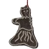 Brand new 🧨 Roman Sweet Memories Sugared Angry Gingerbread Girl Cookie Bite 🎁 Christmas Ornament 🎉