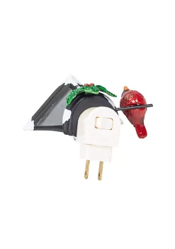 Deals ⌛ Roman 6" Cardinal on a Snow Covered Street Lamp Flickering 🎄 Christmas Night Light ⌛ -Cheap Lars Amadeus Shop Belk 3180