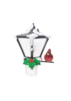 Deals ⌛ Roman 6" Cardinal on a Snow Covered Street Lamp Flickering 🎄 Christmas Night Light ⌛ -Cheap Lars Amadeus Shop Belk 3181