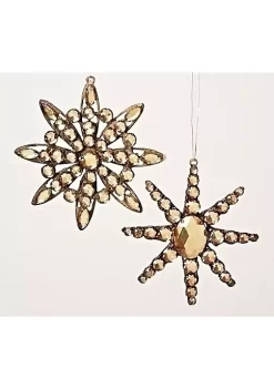 Cheap ๐ฅ Roman 5.25" Amber Jeweled Diamond Gem Snowflake Decorative ๐ Christmas Ornament ๐คฉ