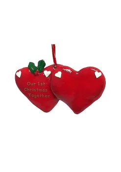 Cheapest 🤩 Roman 24ct Red and Green Our 1st 🔔 Christmas Together 🔔 Christmas Ornaments 4.25" 🌟