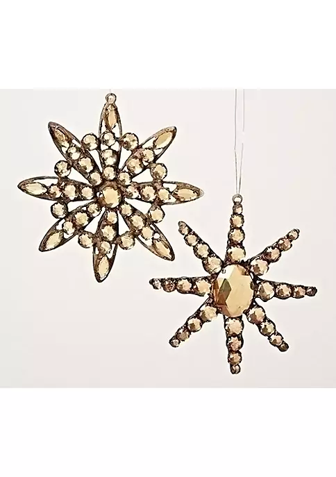 Cheap โจ Roman 5.5" Brown Jeweled Diamond Gem Snowflake ๐ Christmas Ornament ๐ 1 Cheap โจ Roman 5.5" Brown Jeweled Diamond Gem Snowflake ๐ Christmas Ornament ๐