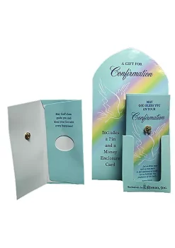 Wholesale 🤩 Roman Club Pack of 24 Blue Confirmation Day Gift Money Cards and Pins 6.5" 🧨